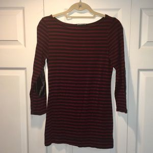 Red & Black Stripe 3/4 Length Shirt Shoulder Pads